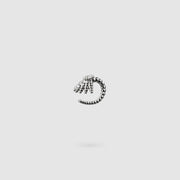 This finely detailed ear cuff from the PHAOS collection offers an innovative reinterpretation of the ancient granulation technique, brought to life through digital design and modern craftsmanship. Its sculptural form wraps elegantly around the ear without the need for a piercing, creating a bold yet refined statement. Available in your choice of gold-plated brass or .925 silver, it’s a contemporary piece that merges heritage with high-tech precision.