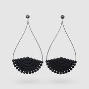 Ultra light and hand-dyed in your choice of colour, these earrings are made from 3D printed bioplastic, glass pearls and silver .925 closure for pierced ears. Wear the jacket and stud together for a sophisticated look or wear the royal blue glass studs on their own as part of your everyday signature style. 
