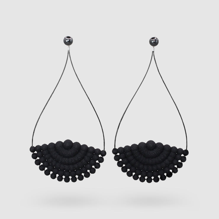 Ultra light and hand-dyed in your choice of colour, these earrings are made from 3D printed bioplastic, glass pearls and silver .925 closure for pierced ears. Wear the jacket and stud together for a sophisticated look or wear the royal blue glass studs on their own as part of your everyday signature style. 
