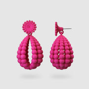 Show-stopping earrings from hand dyed durable bioplastic and silver .925 of the PHAOS collection. Made from a bio-based material derived from castor oil, these earrings take centre stage. Finished with our signature post fastening for all-day comfort on pierced ears.