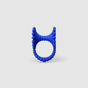 This eye-catching, geometric cocktail ring is 3D printed from a bioplastic made out of renewable resources that come from castor beans. Hand-dyed and finished with care, each piece features a subtle touch of .925 silver - a playful blend of tradition and forward-thinking design.
